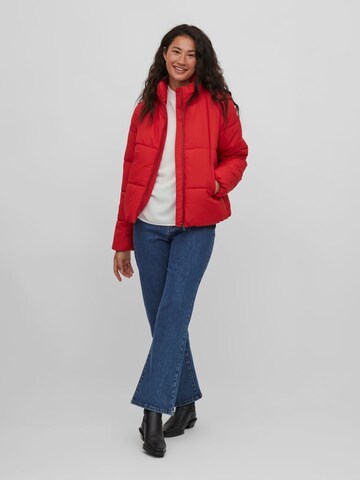 VILA Winter Jacket in Red