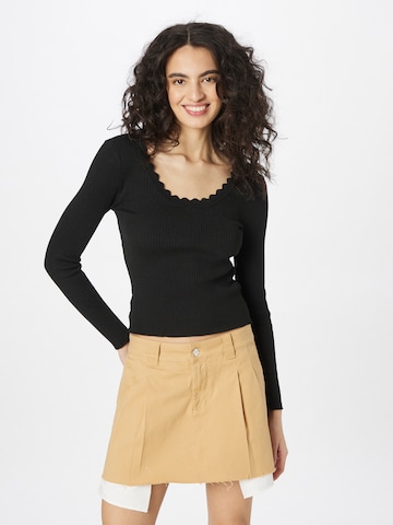 ABOUT YOU Sweater 'Lisette' in Black: front