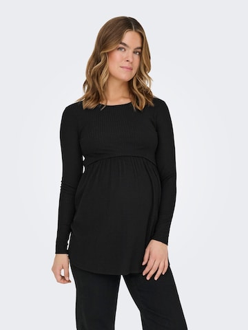 Only Maternity Bluse 'OLMMALAYA' i sort: forside