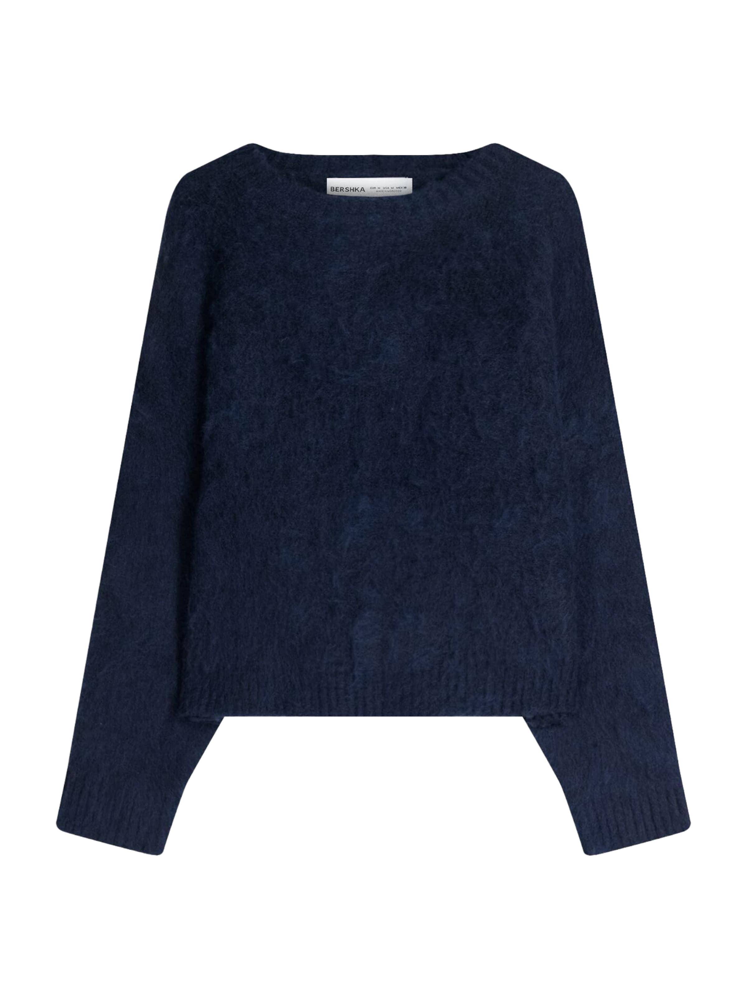Bershka Pull-over en bleu marine, Vue avec produit