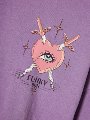 Sweat-shirt Funky Buddha en violet