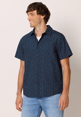Street One MEN Regular Fit Hemd in Blau: Vorderseite