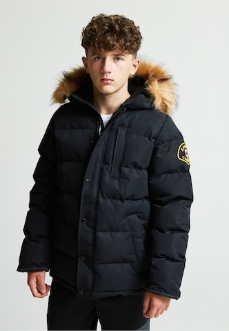 Veste d’hiver Zavetti Canada en noir : devant