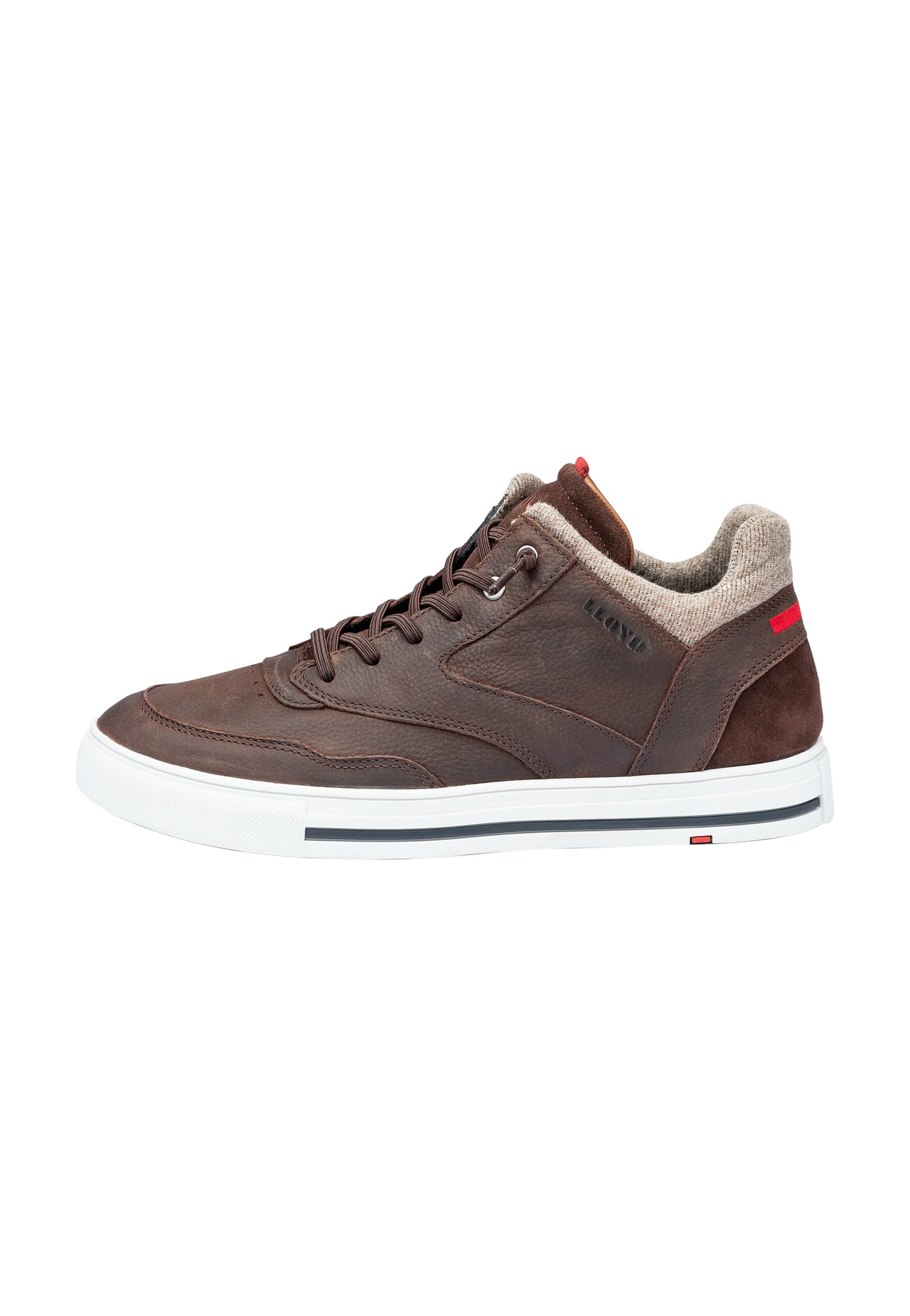 LLOYD Platform trainers 'Ellison' in Brown: front
