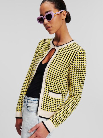 Karl Lagerfeld Knit Cardigan in Yellow