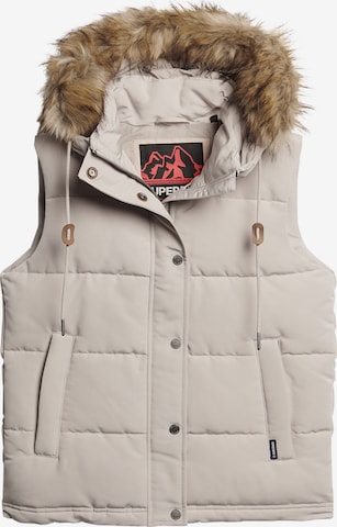 Gilet Superdry en beige : devant