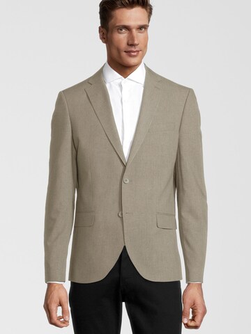Coupe slim Veste de costume Steffen Klein en beige : devant