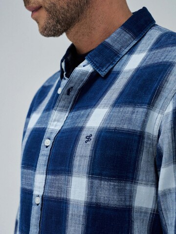 Salsa Jeans Regular fit Overhemd 'Birmingham' in Blauw