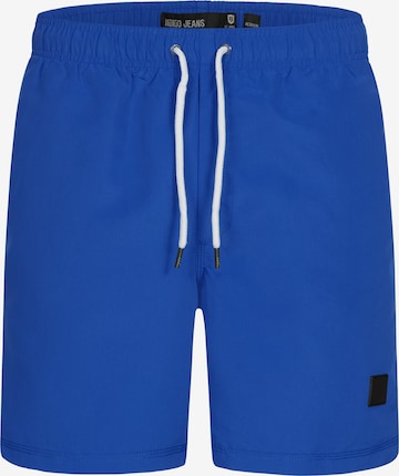 INDICODE JEANS Board Shorts in Blue: front