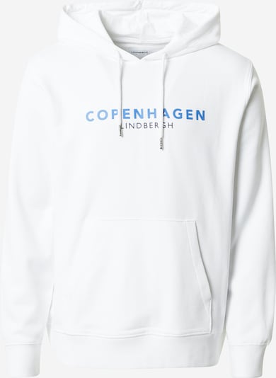 Lindbergh Sweatshirt 'Copenhagen' in Smoke blue / White, Item view