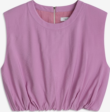 Haut Twist en violet : devant