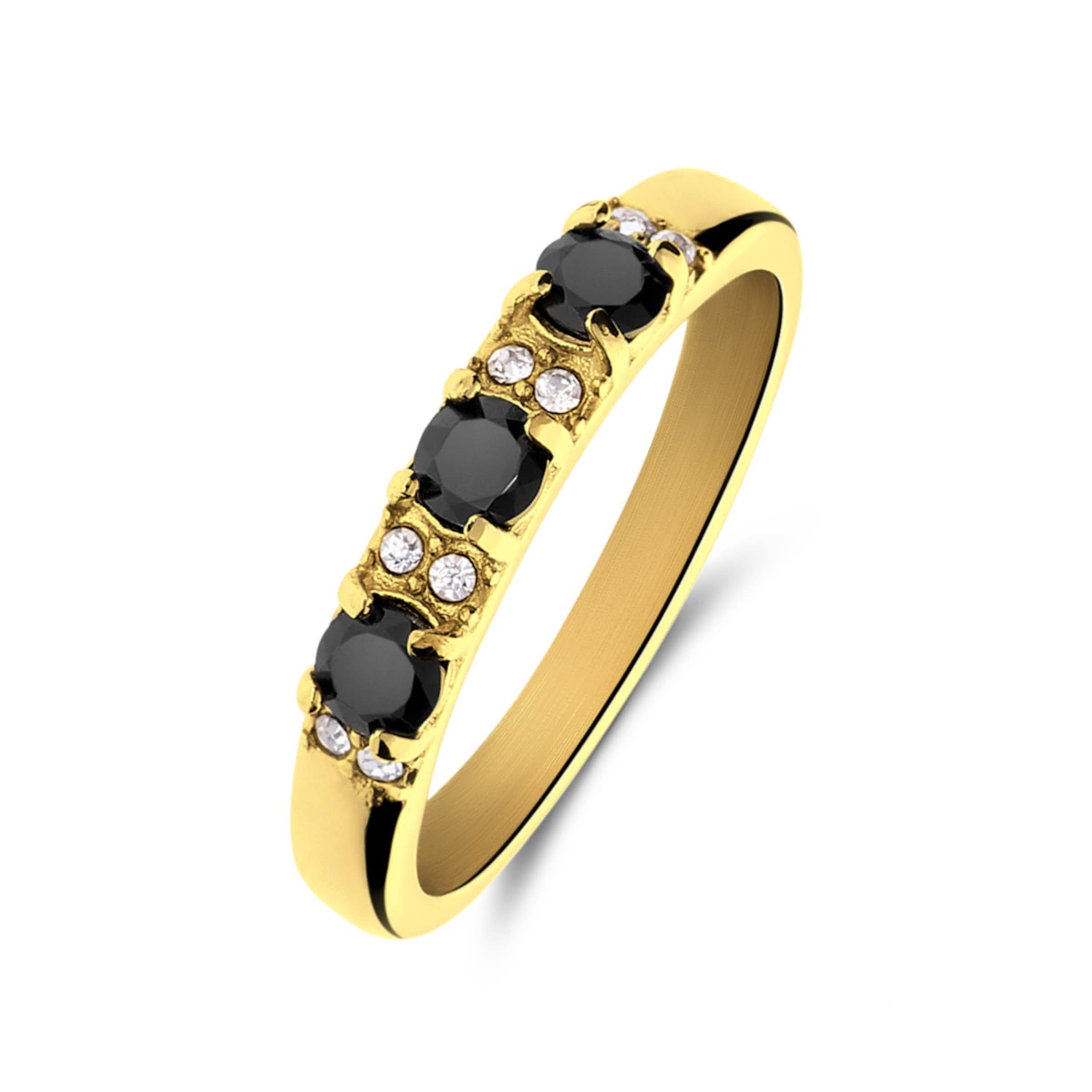 Lucardi Ring 'Weinlese' in Gold: front