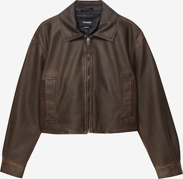 Veste mi-saison Pull&Bear en marron : devant