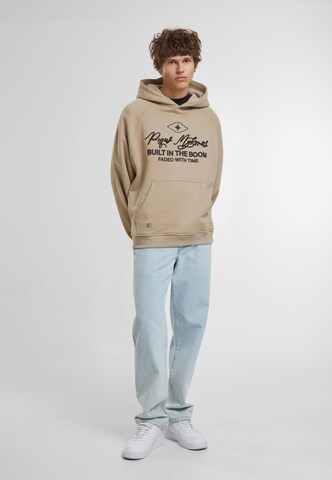 Pequs Sweatshirt 'Built In The Boom' in Grijs