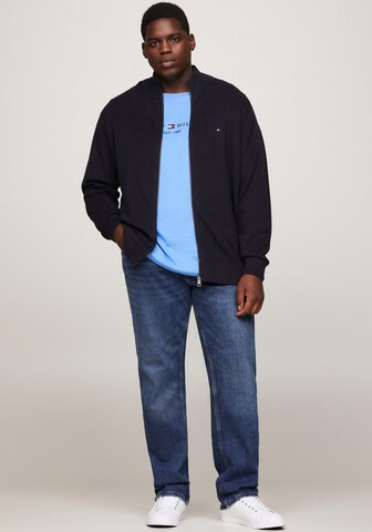 Tommy Hilfiger Big & Tall Knit Cardigan in Blue