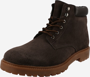 ABOUT YOU Lace-Up Boots 'Emil' in Brown: front