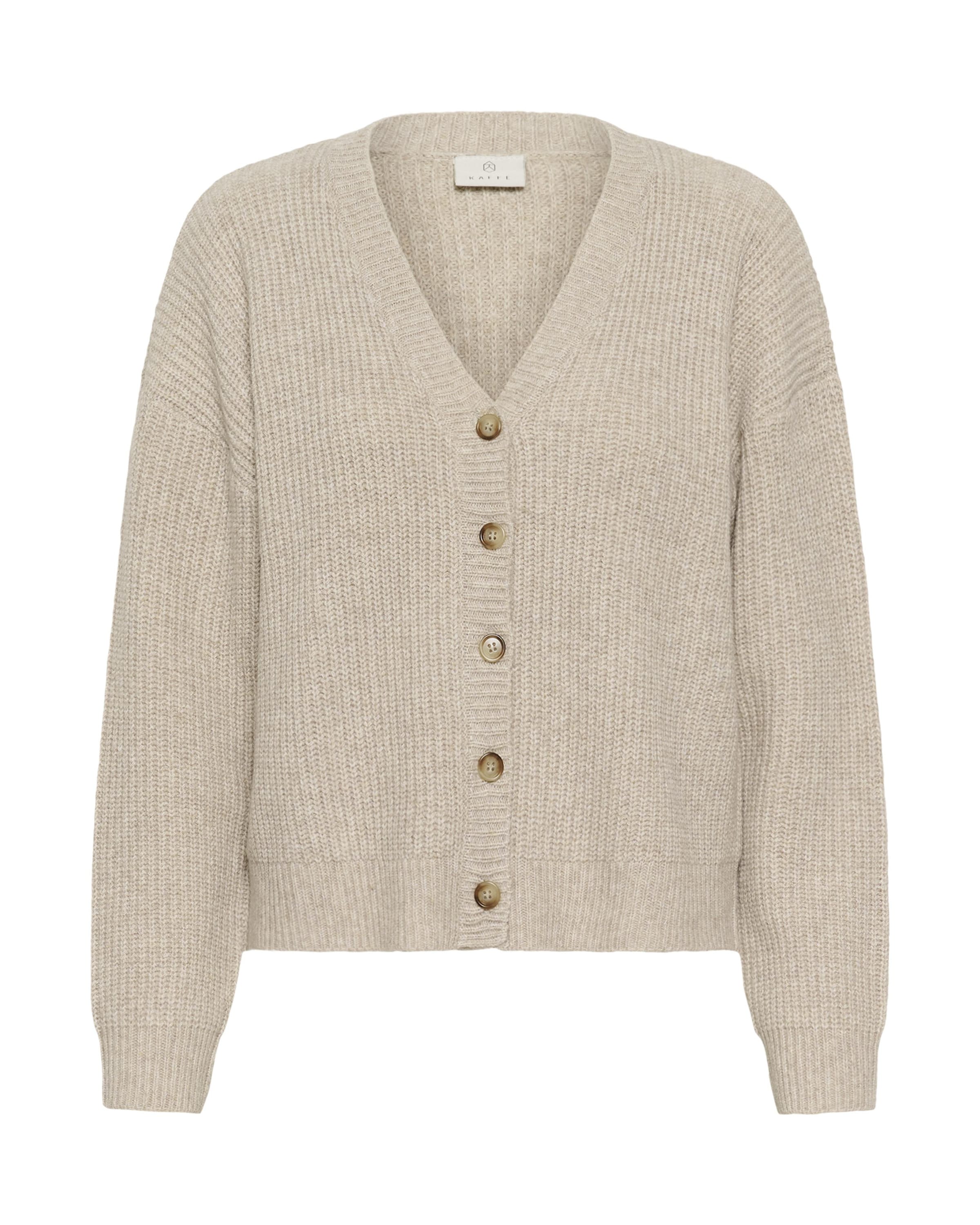 Cardigan 'Fiorella' Kaffe en beige : devant