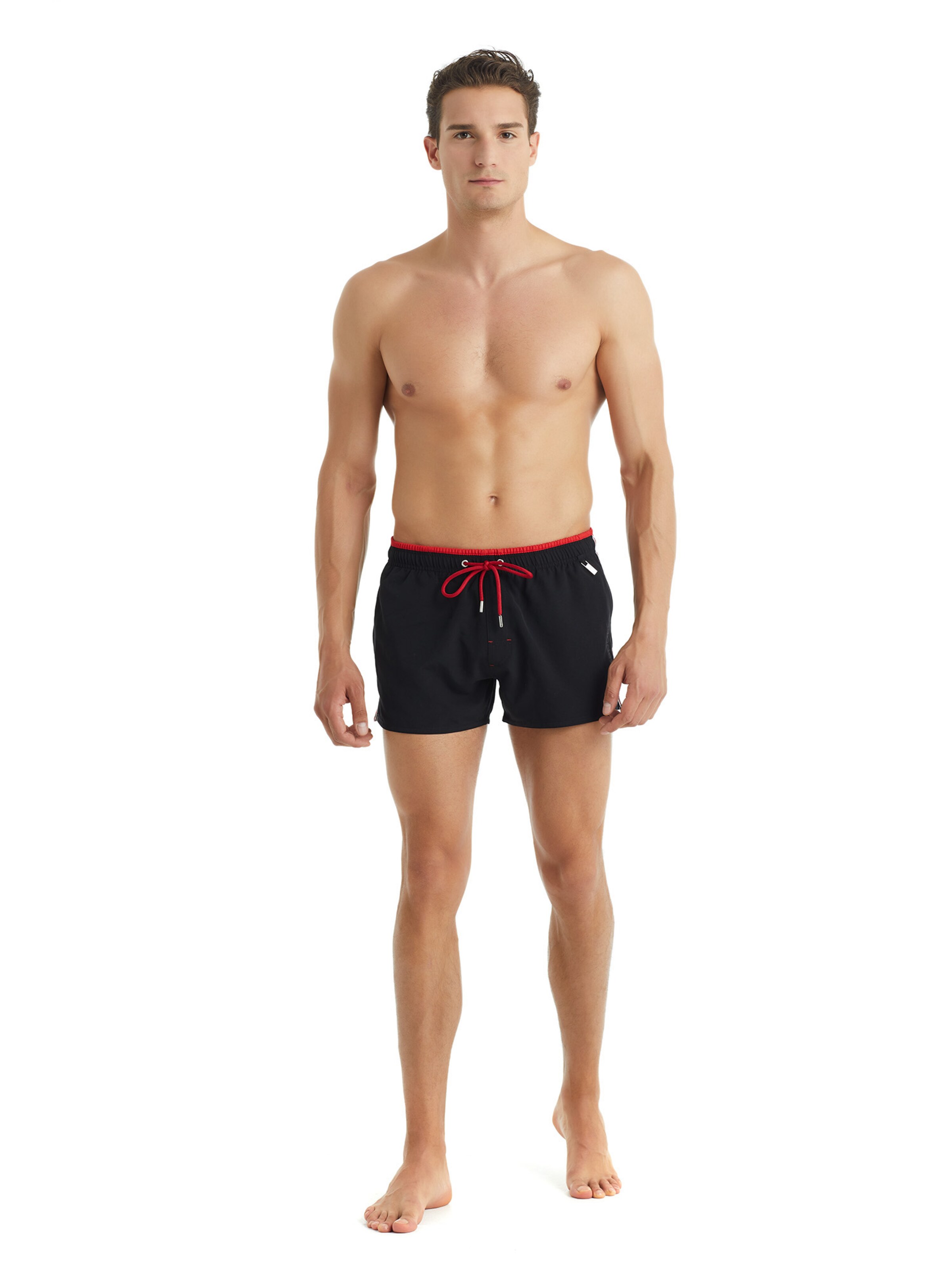 Blackspade Zwemshorts ' Basic ' in Zwart: voorkant