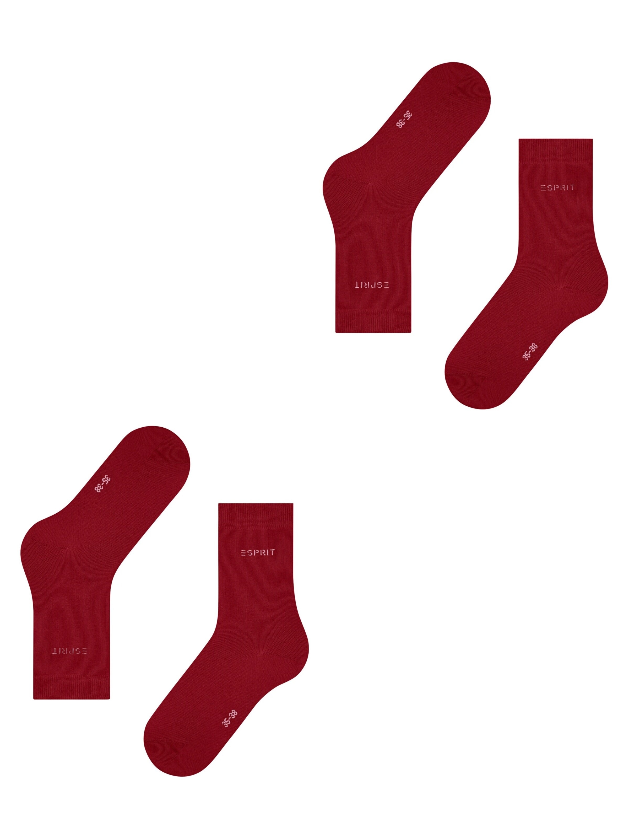 ESPRIT Socks 'Uni 2-Pack' in Red