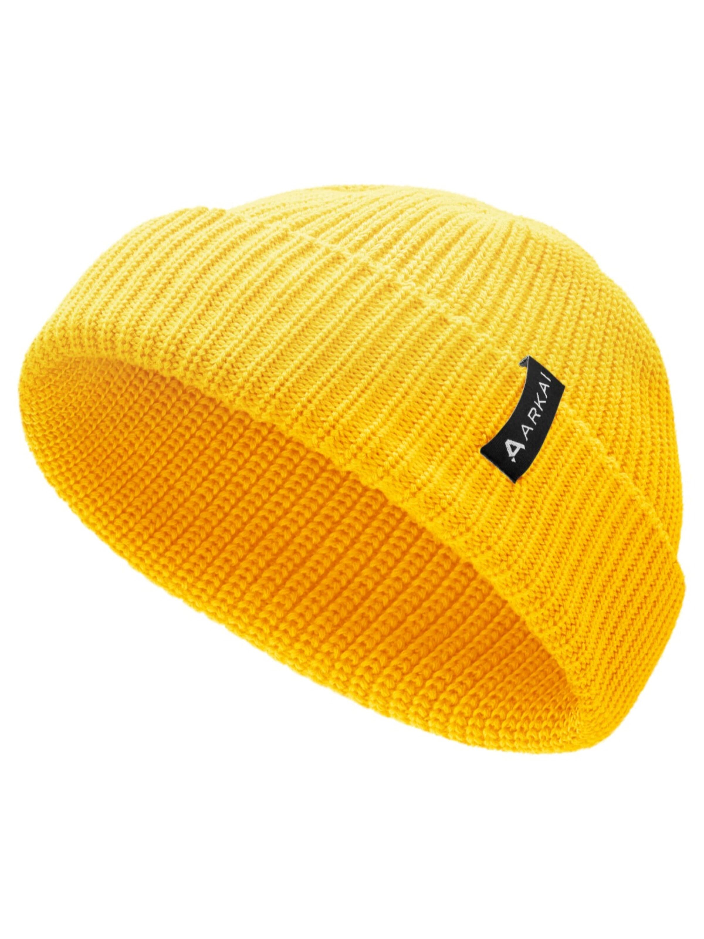Arkai Beanie in Yellow: front