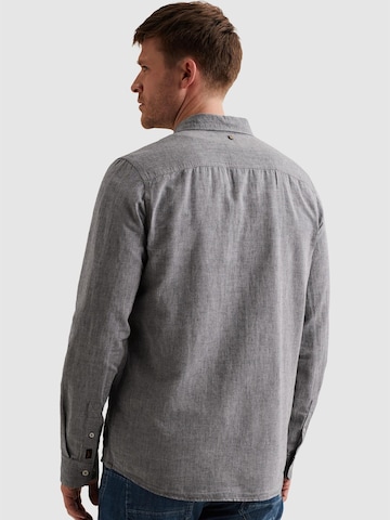 Regular fit Camicia 'Cotton/linen shirt with embroidered logo' di PME Legend in blu