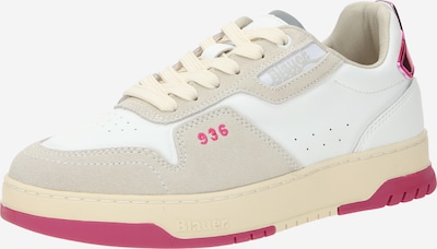 Sneaker bassa Blauer.USA di colore rosa / bianco / bianco lana, Visualizzazione prodotti