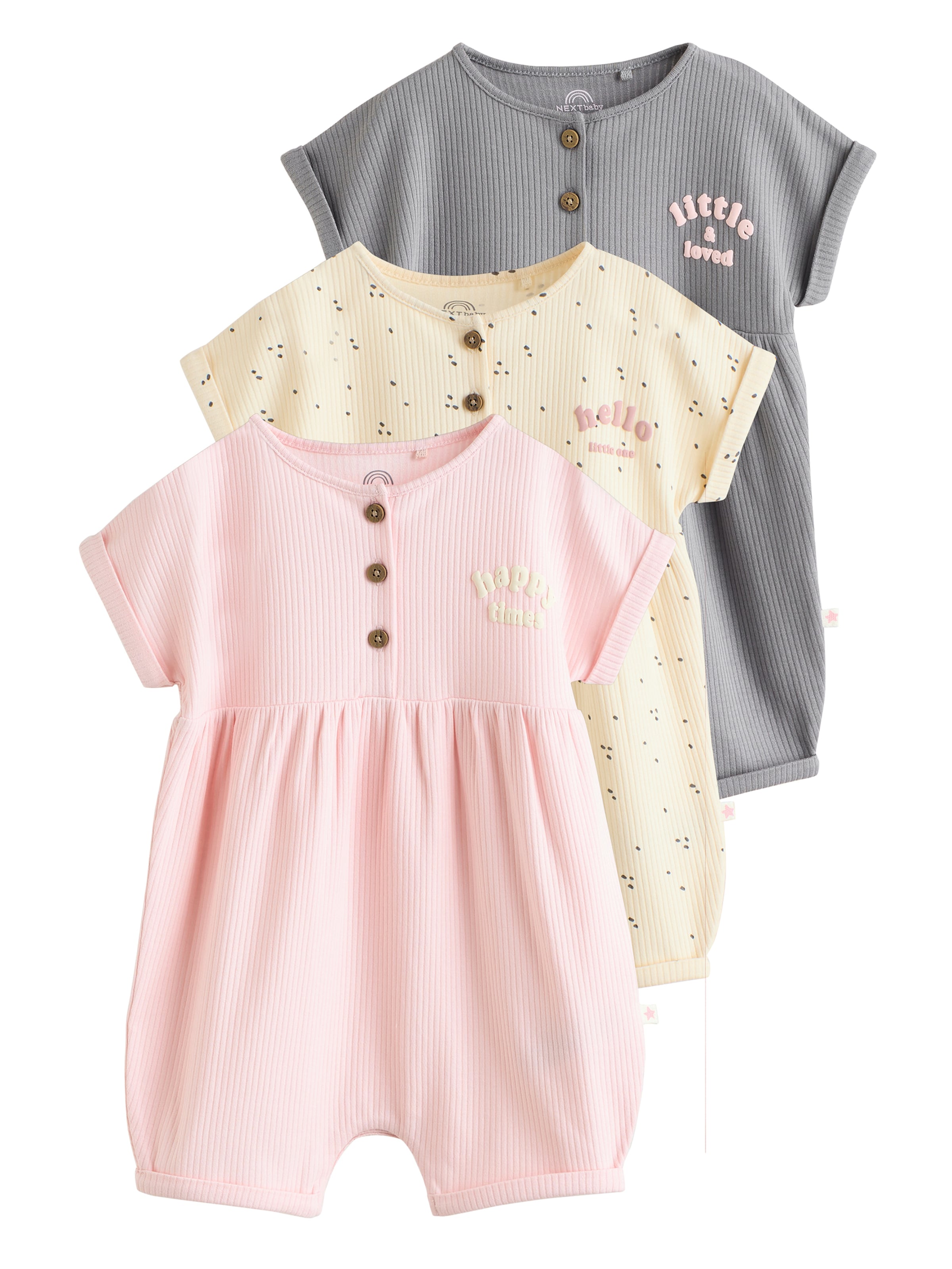 Next Dupačky/body – mix barev: přední strana