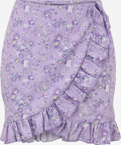 Missguided Petite Rock in gelb / grün / helllila / weiß, Produktansicht
