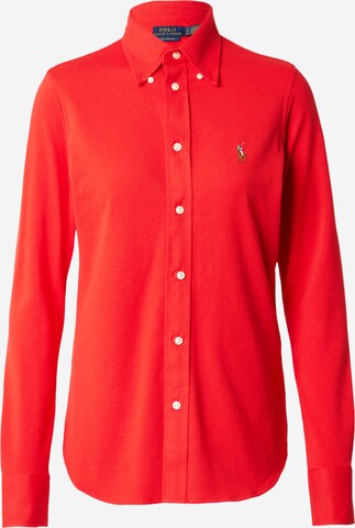 Chemisier Polo Ralph Lauren en rouge : devant