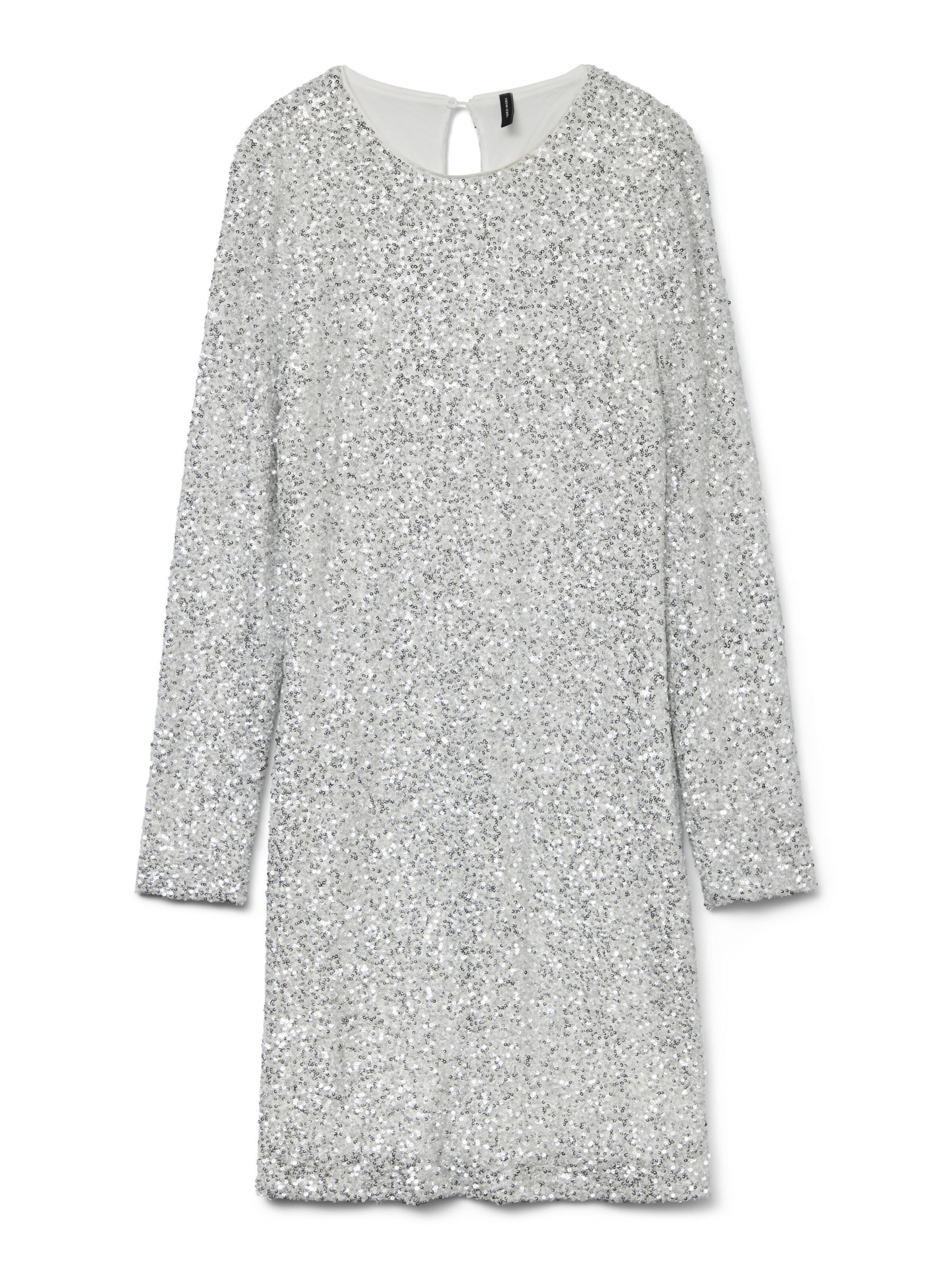 VERO MODA Cocktailkleid 'LIMA' in Silber: Vorderseite