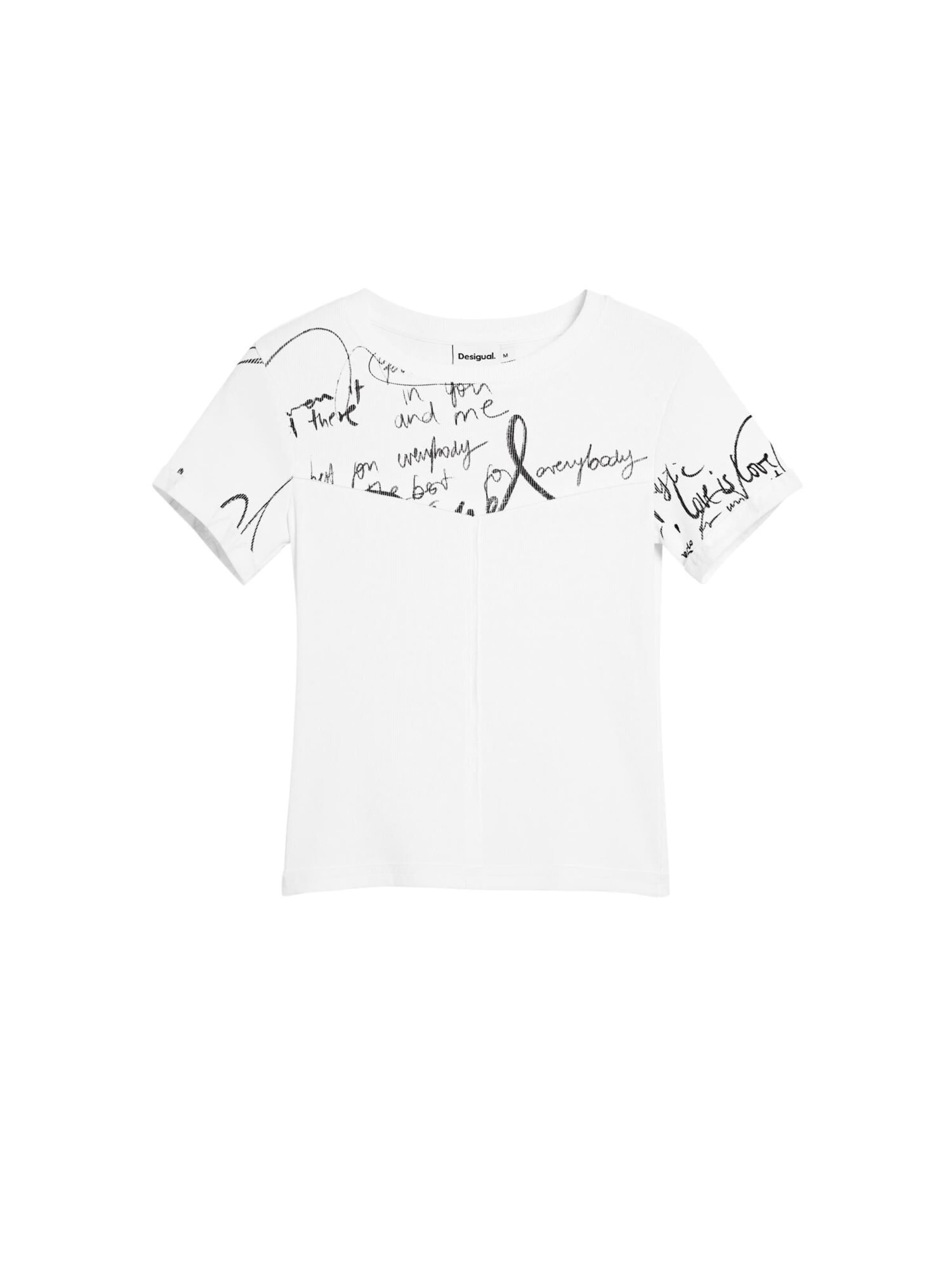 Desigual T-Shirt in Weiß: Vorderseite