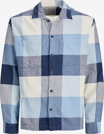 JACK & JONES Comfort fit Button Up Shirt 'Pete' in Blue: front