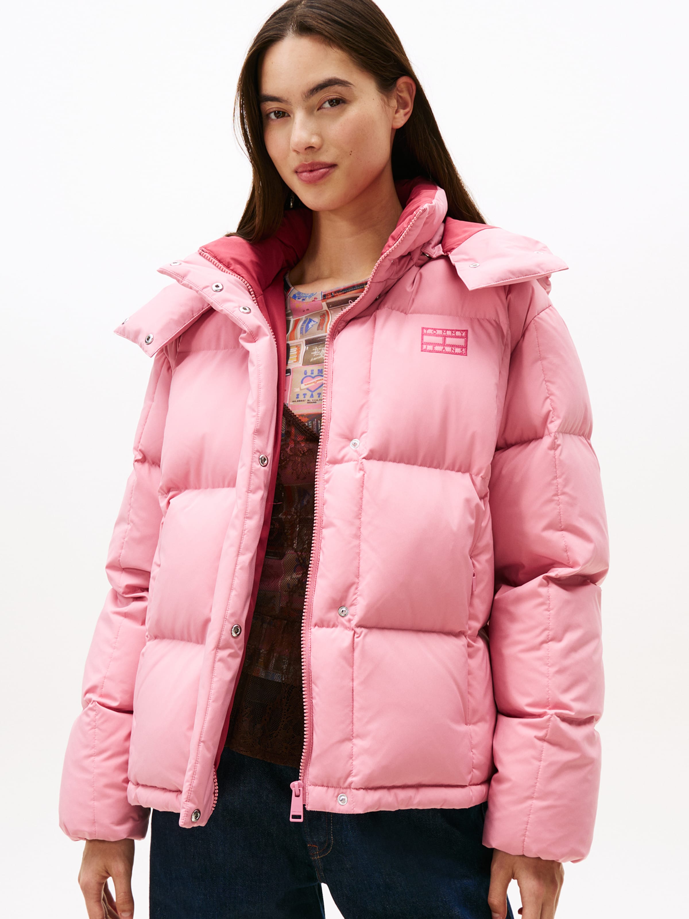 Tommy Jeans Winter Jacket 'ALASKA' in Pink, Light Pink