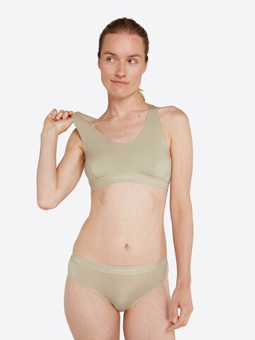 ICEBREAKER Bustier Urheilurintaliivit värissä beige: etupuoli