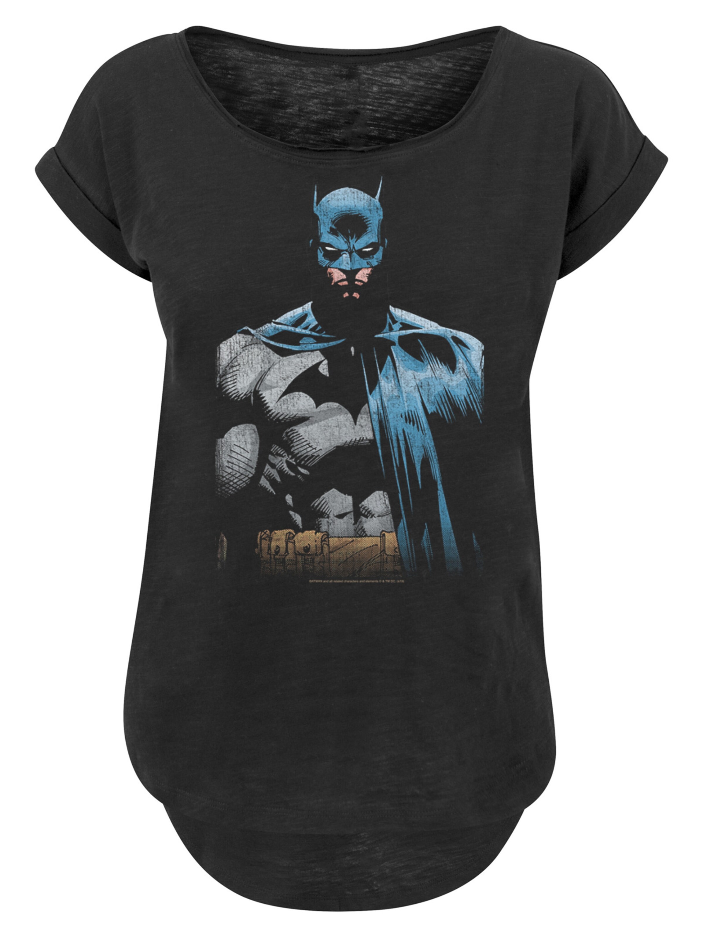 T-shirt 'Batman Close Up' F4NT4STIC en noir : devant