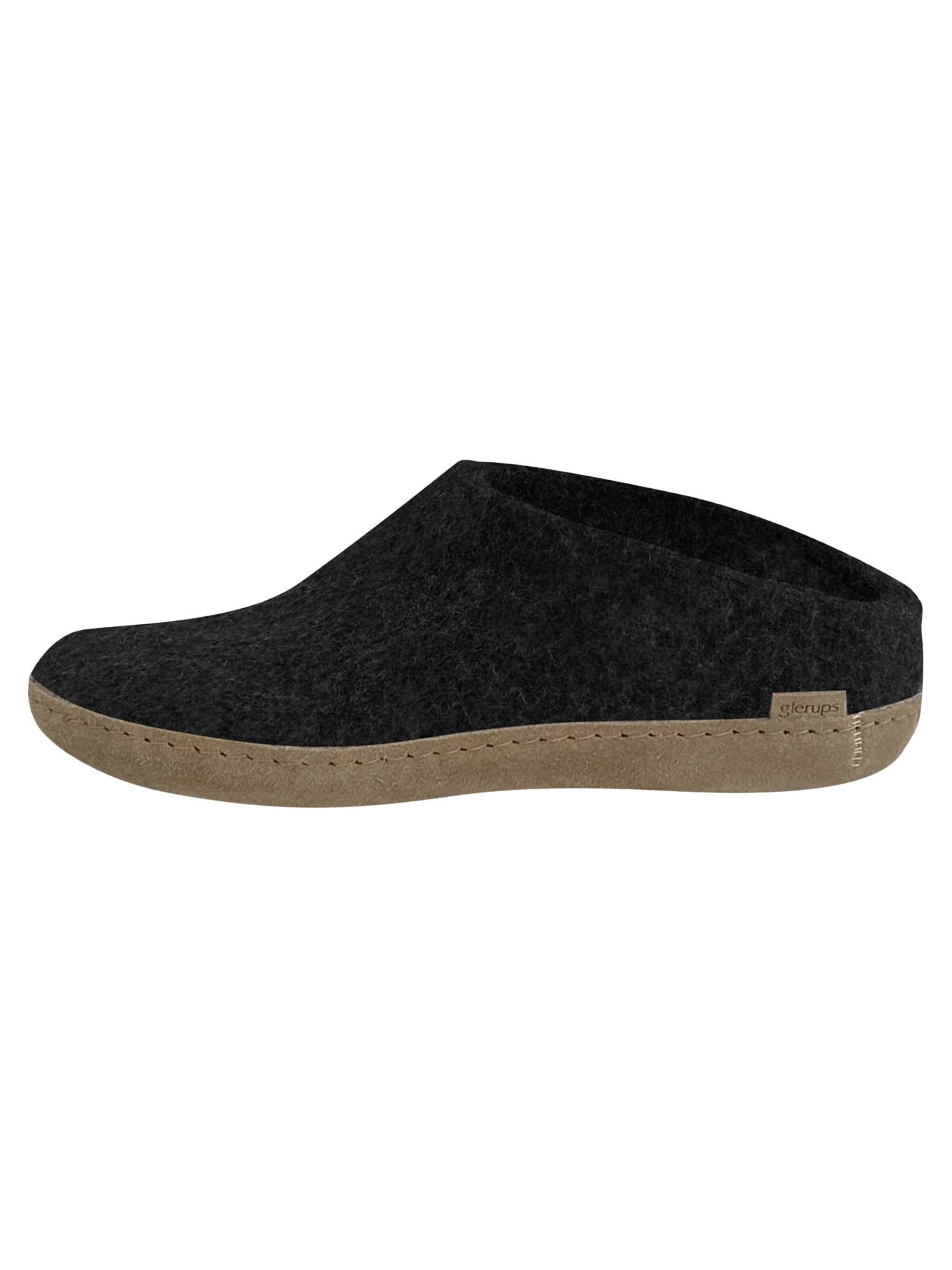 Glerups Slippers 'Classic' in Grey: front