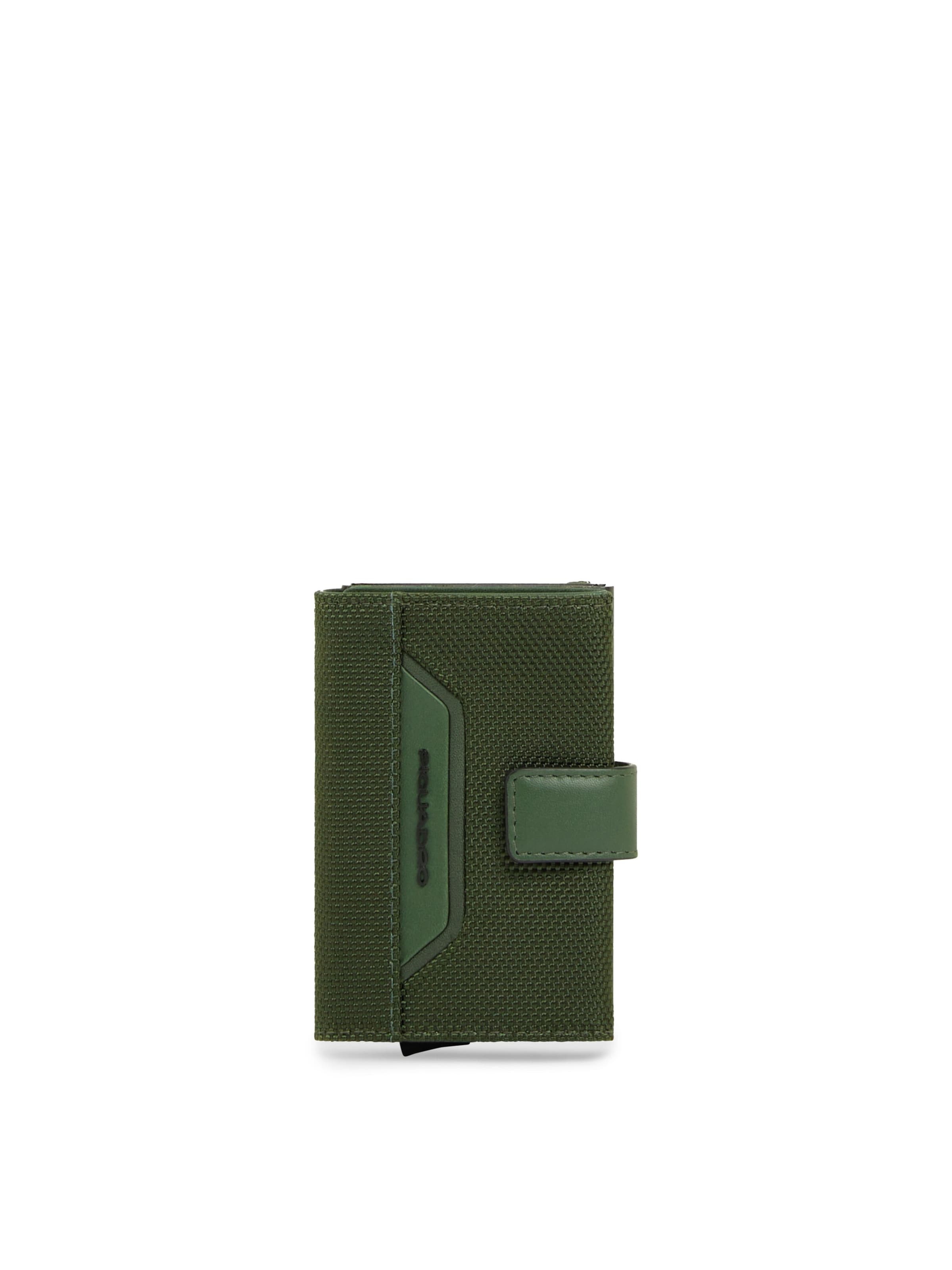 Piquadro Portemonnee in Groen: voorkant