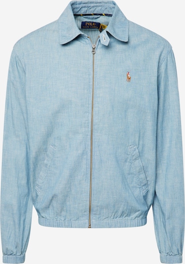 Polo Ralph Lauren Overgangsjakke 'BAYPORT' i blue denim / lysebrun / knaldrød / hvid, Produktvisning