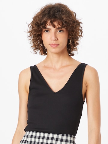 WEEKDAY Top in Black: front