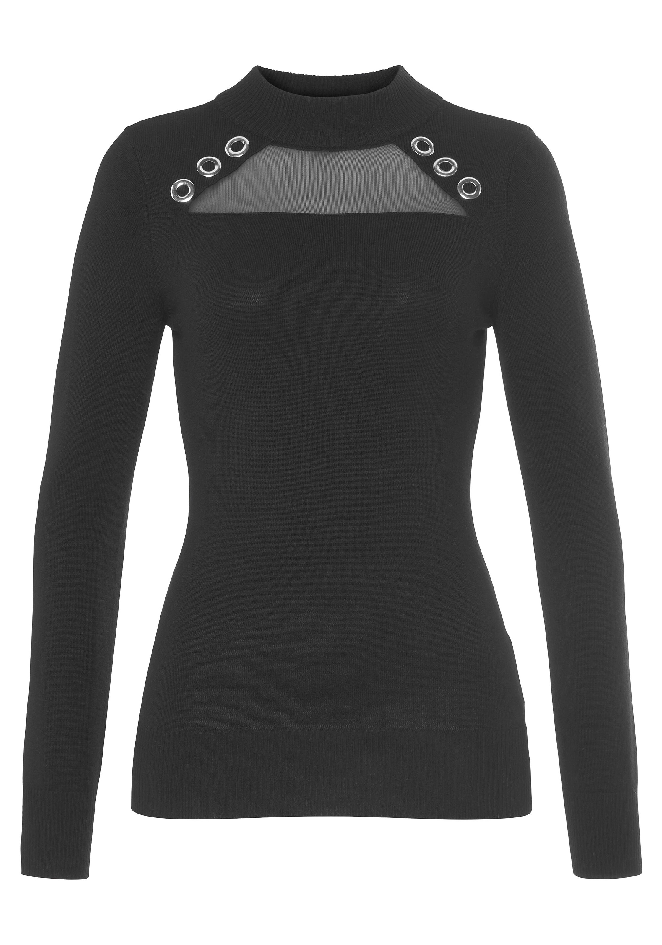MELROSE Sweater in Black: front