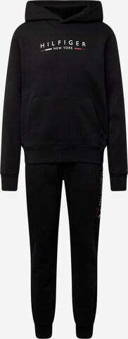 TOMMY HILFIGER Sweatsuit in Black: front