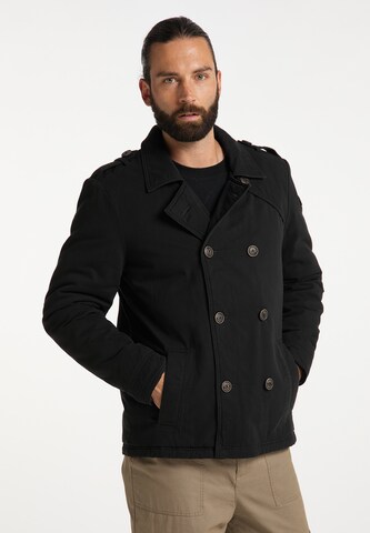 DreiMaster Vintage Winterjacke in Schwarz: predná strana