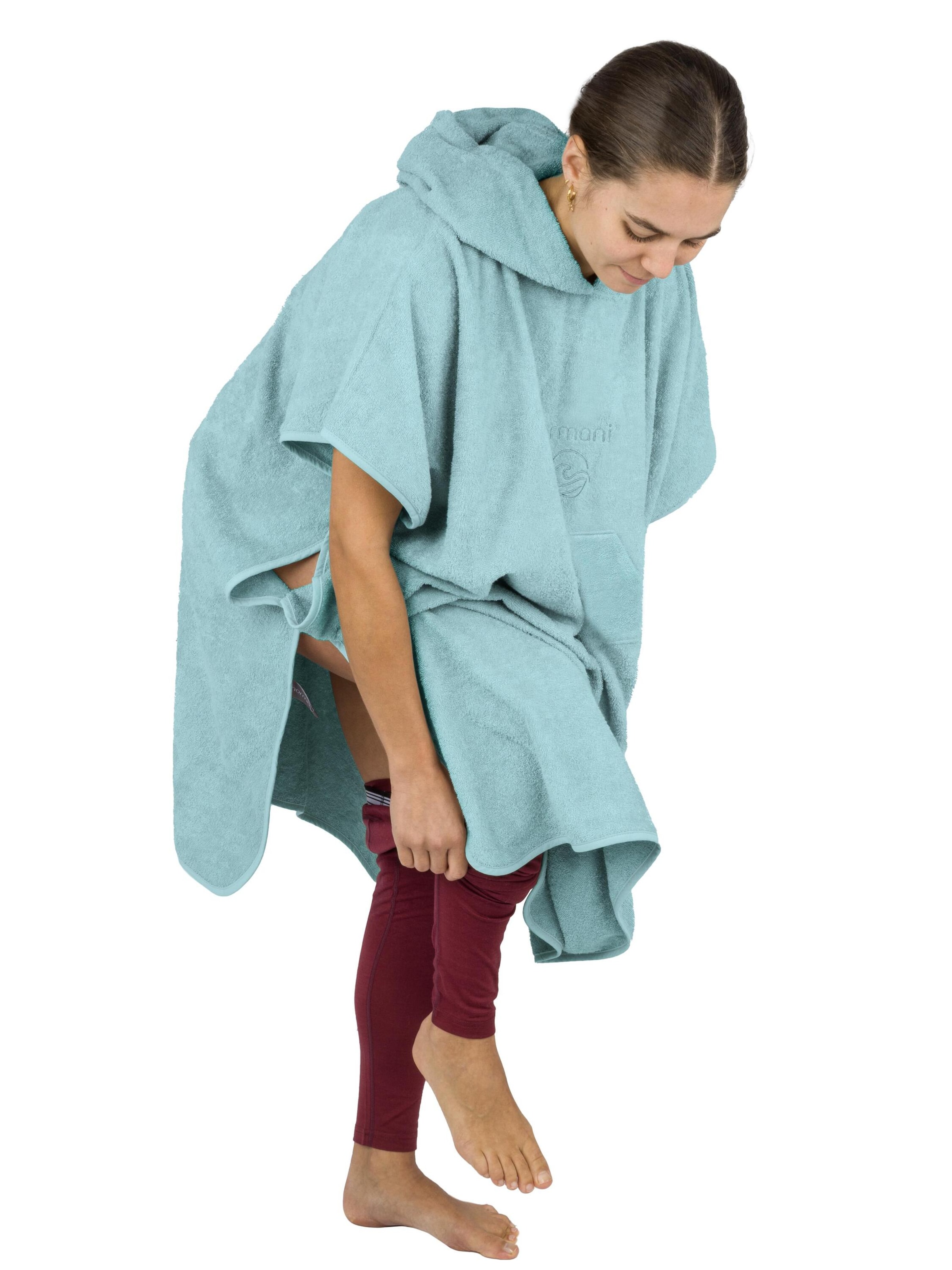 normani Bathrobe short 'Sitra' in Blue