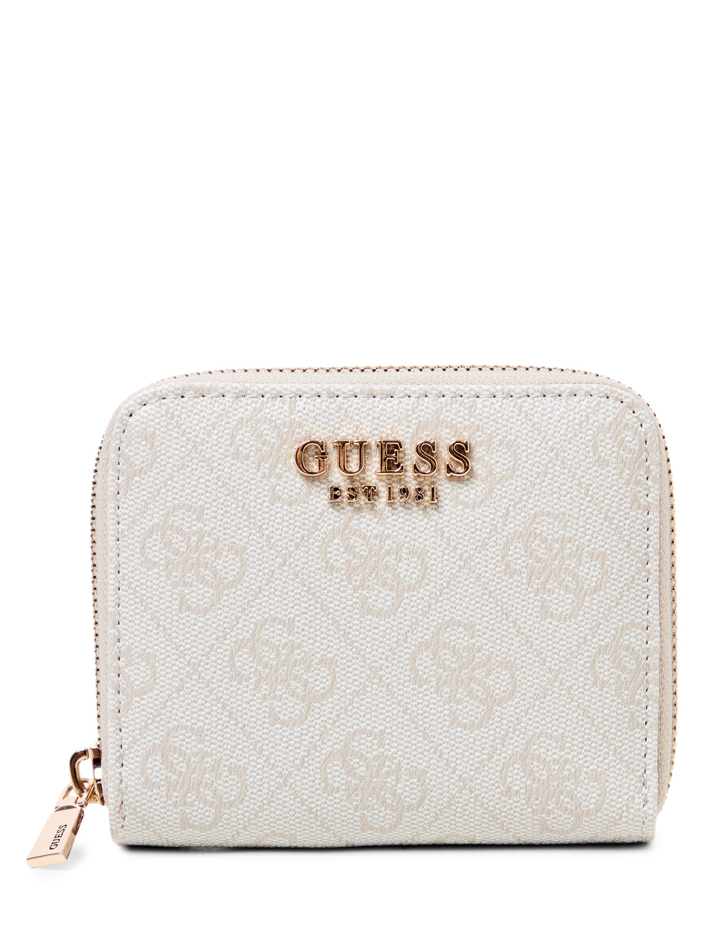 GUESS Portemonnee 'Laurel' in Wit: voorkant