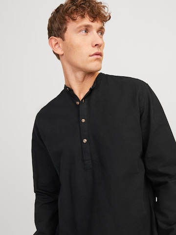 JACK & JONES Regular fit Button Up Shirt 'Summer' in Black
