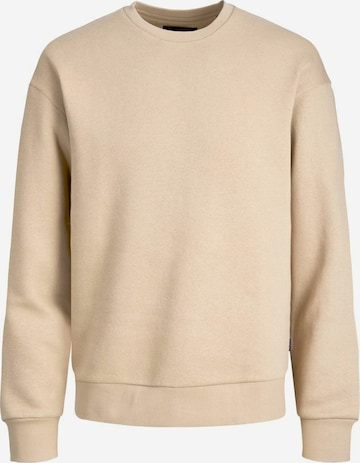 JACK & JONES Sweatshirt 'Star' in Beige: voorkant