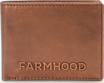 Farmhood Wallet in Brown: front