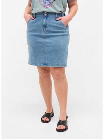 Zizzi Skirt 'JVILMA' in Blue: front