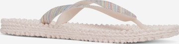 ILSE JACOBSEN T-Bar Sandals 'CHEERFUL12S' in Beige