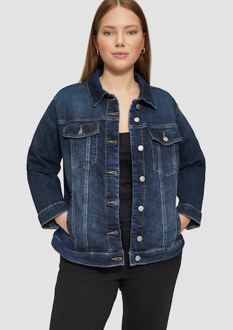 QS Between-season jacket in Blue: front